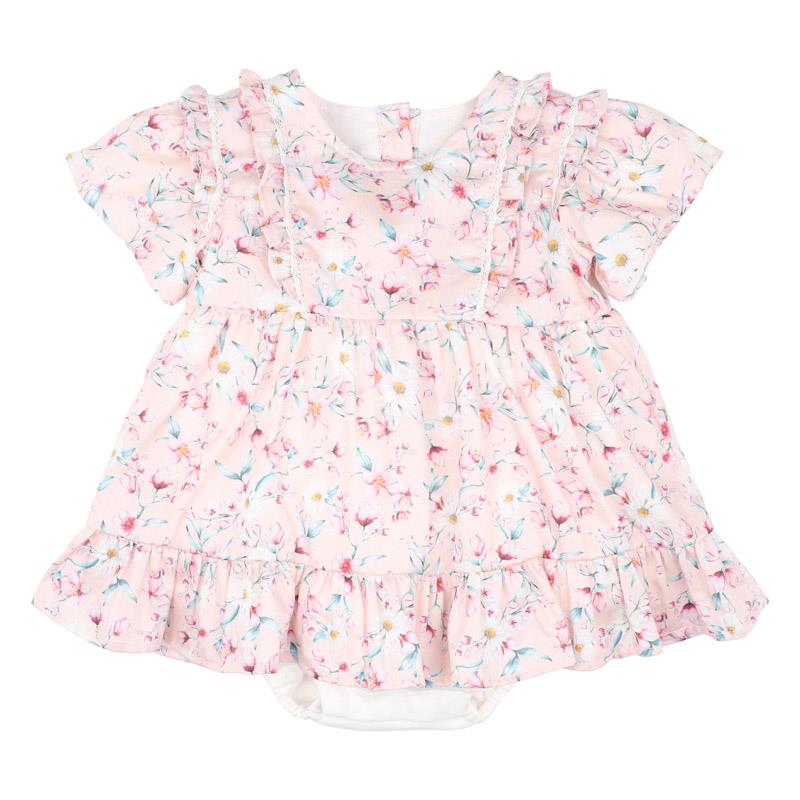 Bébé Zoe Print Ss Overlay Dress